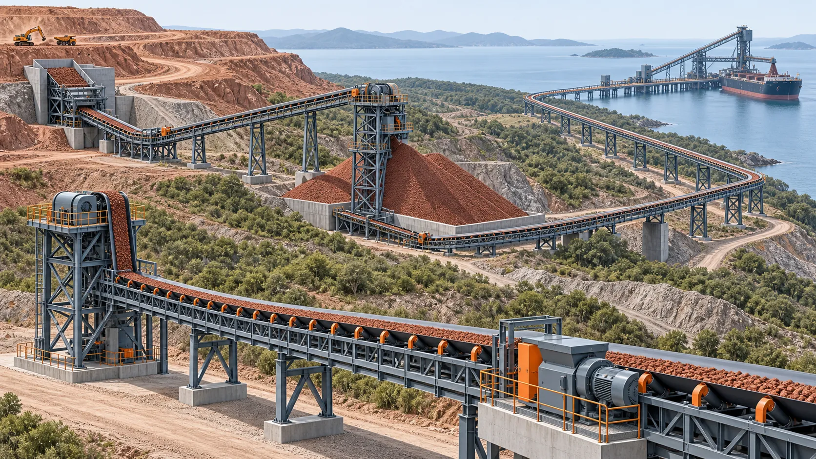 Bauxite Conveyor Belt: Abrasion and Distance